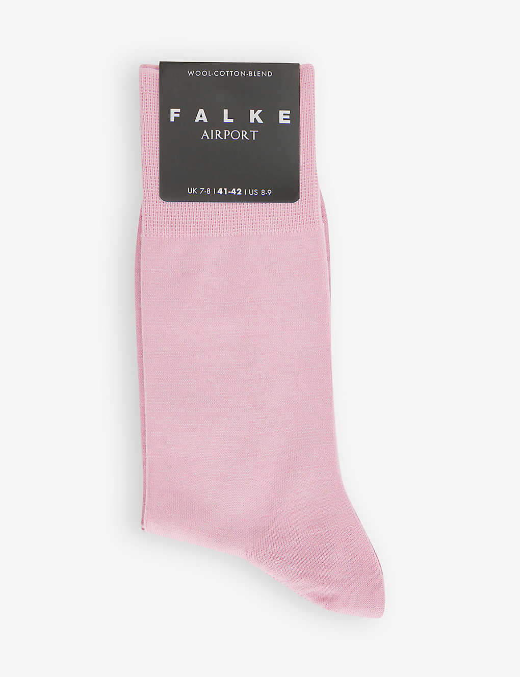Falke Airport Wool Blend Melange Socks In Pink