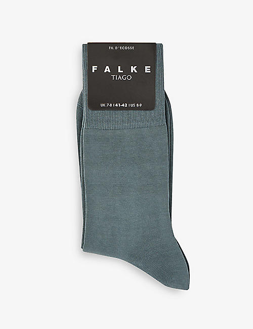 FALKE: Tiago stretch-organic cotton blend socks