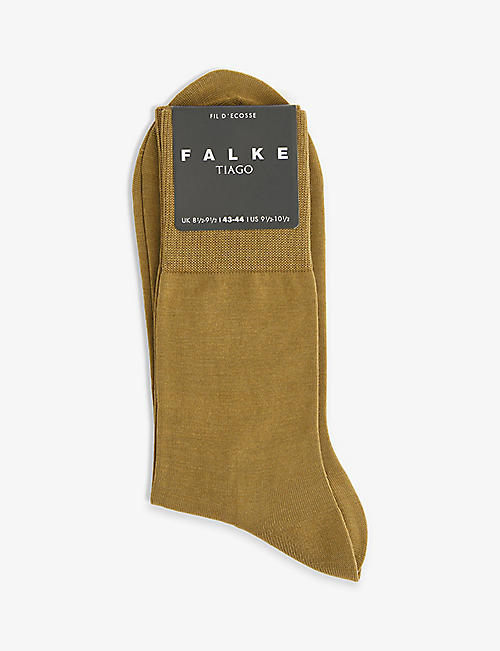 FALKE: Tiago ankle-rise stretch-organic-cotton blend socks