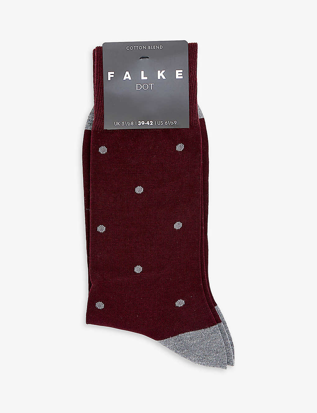 Falke Mens Barolo Dot Printed Cotton-blend Socks