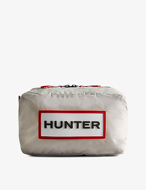 HUNTER: Travel brand-patch shell cross-body bag