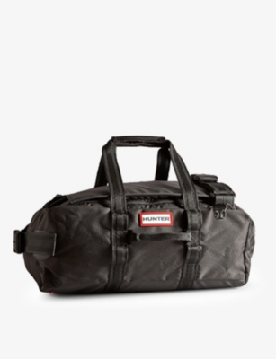 Hunter Black Weekender Branded Recycled-polyester Duffle Bag