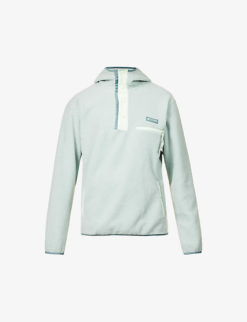 COLUMBIA: Helvetia logo-appliqué relaxed-fit fleece jacket