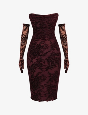 Isabella ❘ Black Velvet Midi Dress with a Dramatic Bow