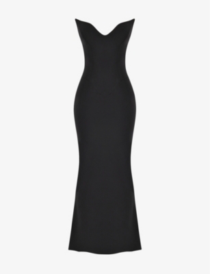 Skims Maxi Dress - Black – Rent with Iz