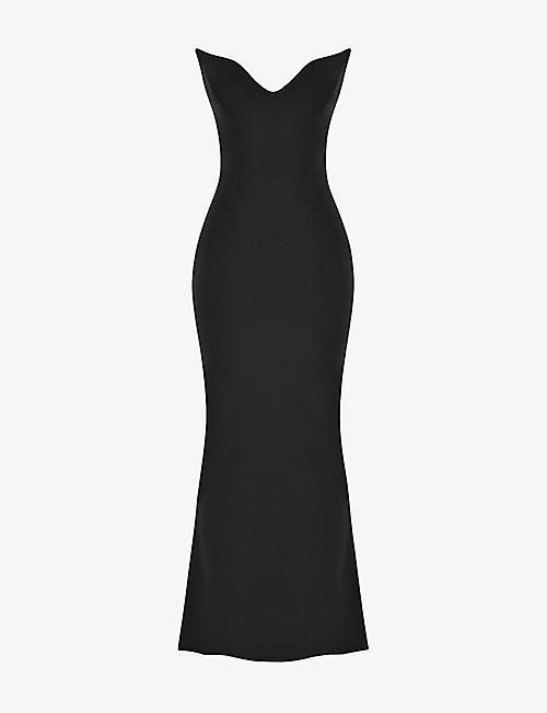 HOUSE OF CB: Sabine strapless corset stretch-woven maxi dress