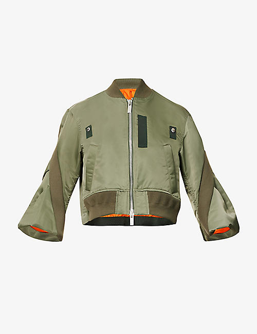 SACAI: Relaxed-fit wide-sleeve shell jacket