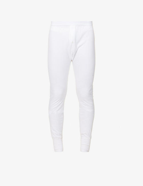 SUNSPEL: Thermal ribbed jersey long Johns