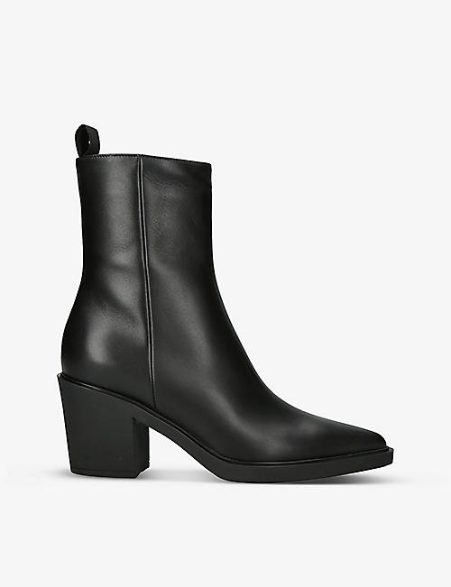 GIANVITO ROSSI: Dylan leather ankle boots