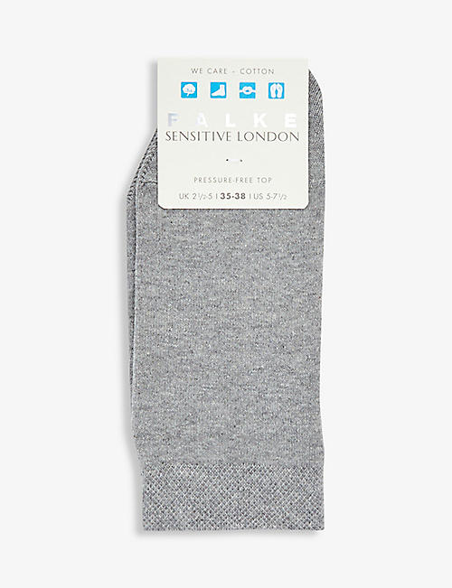 FALKE: Sensitive London ankle-rise stretch-cotton socks