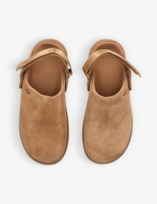 Ugg Goldenstar Suede Clogs In Brown