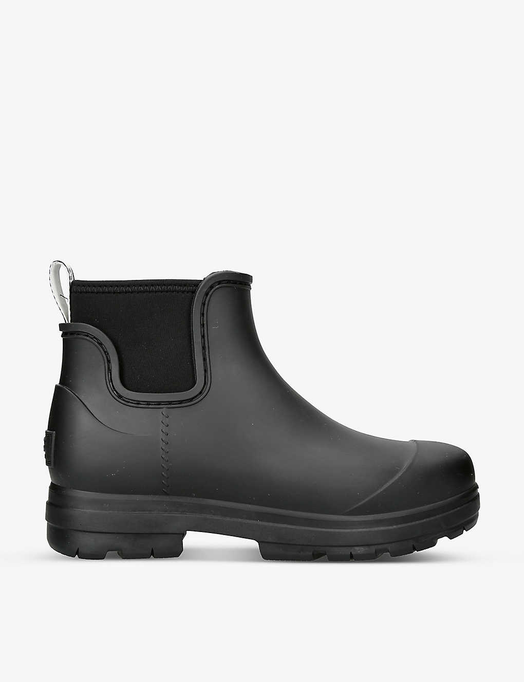 Shop Ugg Droplet Rubber Chelsea Boots In Black