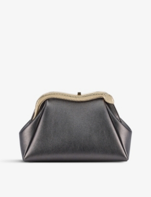BVLGARI: Serpentine leather clutch bag