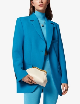 BVLGARI: Serpentine leather clutch bag