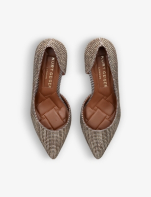 Burlington cut-out heeled woven courts