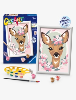 CREART: Delightful Deer paint by numbers activity kit