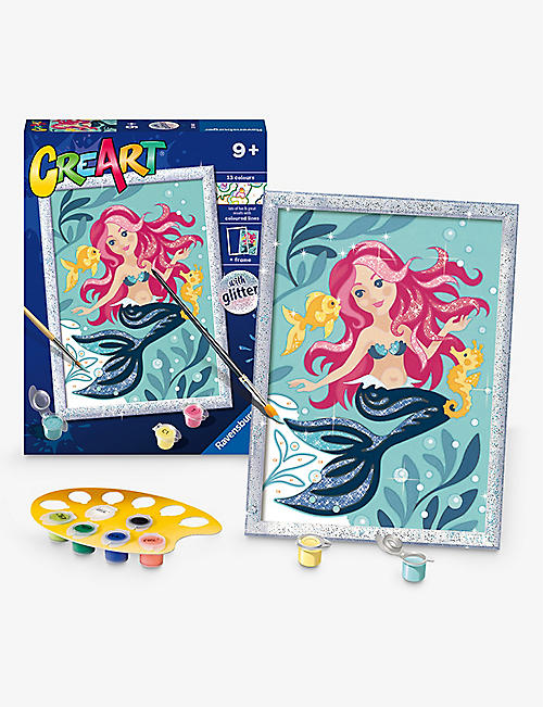 CREART: Enchanting Mermaid glitter paint by numbers activity kit