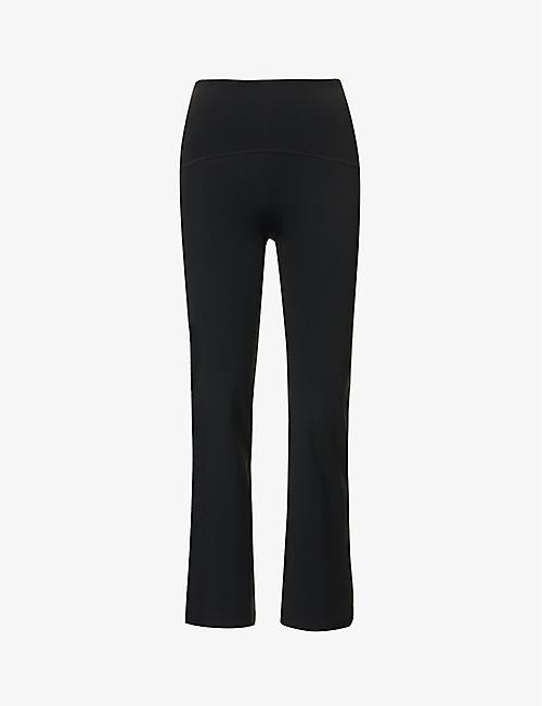 SPANX ACTIVE: Booty Boost high-rise stretch-jersey cropped flares