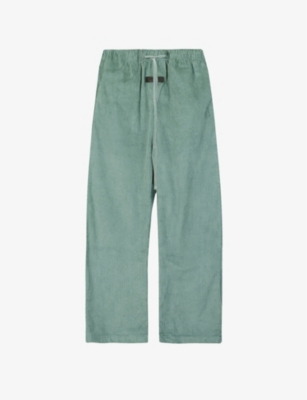 Essentials Relaxed Tapered High-rise Corduroy Trousers In Sycamore |  ModeSens