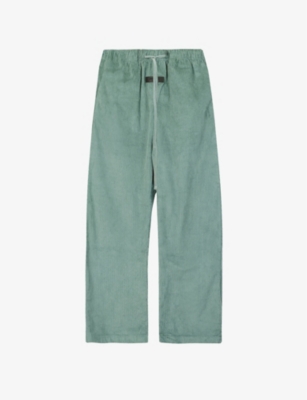 Essentials Relaxed Tapered High-rise Corduroy Trousers In Sycamore |  ModeSens