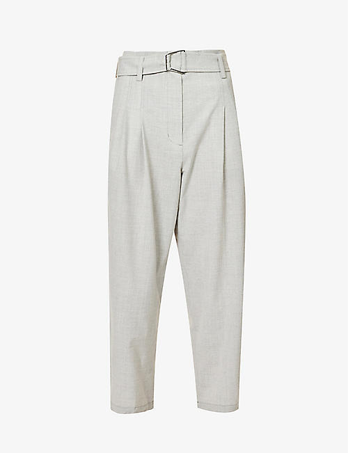 3.1 PHILLIP LIM: Straight-leg high-rise wool-blend trousers