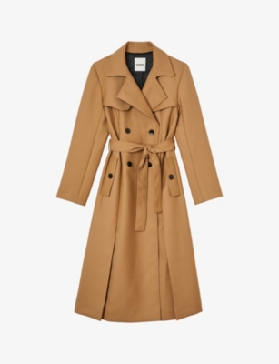 Sandro Women's Jacob Pleated Trench Coat