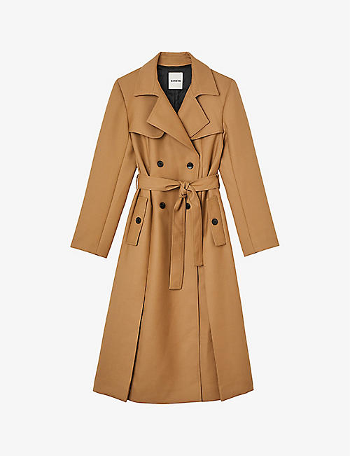 SANDRO: Corentin double-breasted woven trench coat