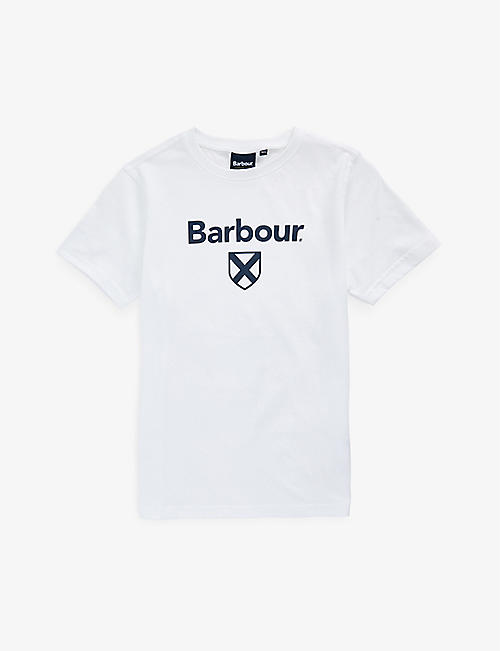 BARBOUR: Logo-print short-sleeved cotton-jersey T-shirt 6-15 years