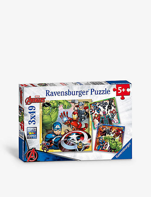 MARVEL AVENGERS: Ravensburger 49-piece jigsaw puzzle set of three