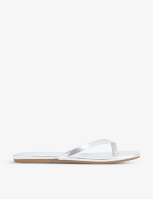 Melissa Odabash Toe Strap Sandals In Silver