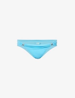 Melissa Odabash Grenada Printed Bikini Bottoms In Aqua