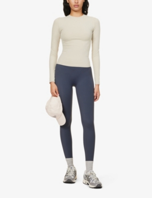 Adanola Womens Midnight Blue Ultimate Mid-rise Stretch-woven Leggings In Midnight Blue