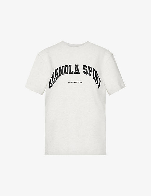 ADANOLA: Core logo-print oversized cotton-jersey T-shirt