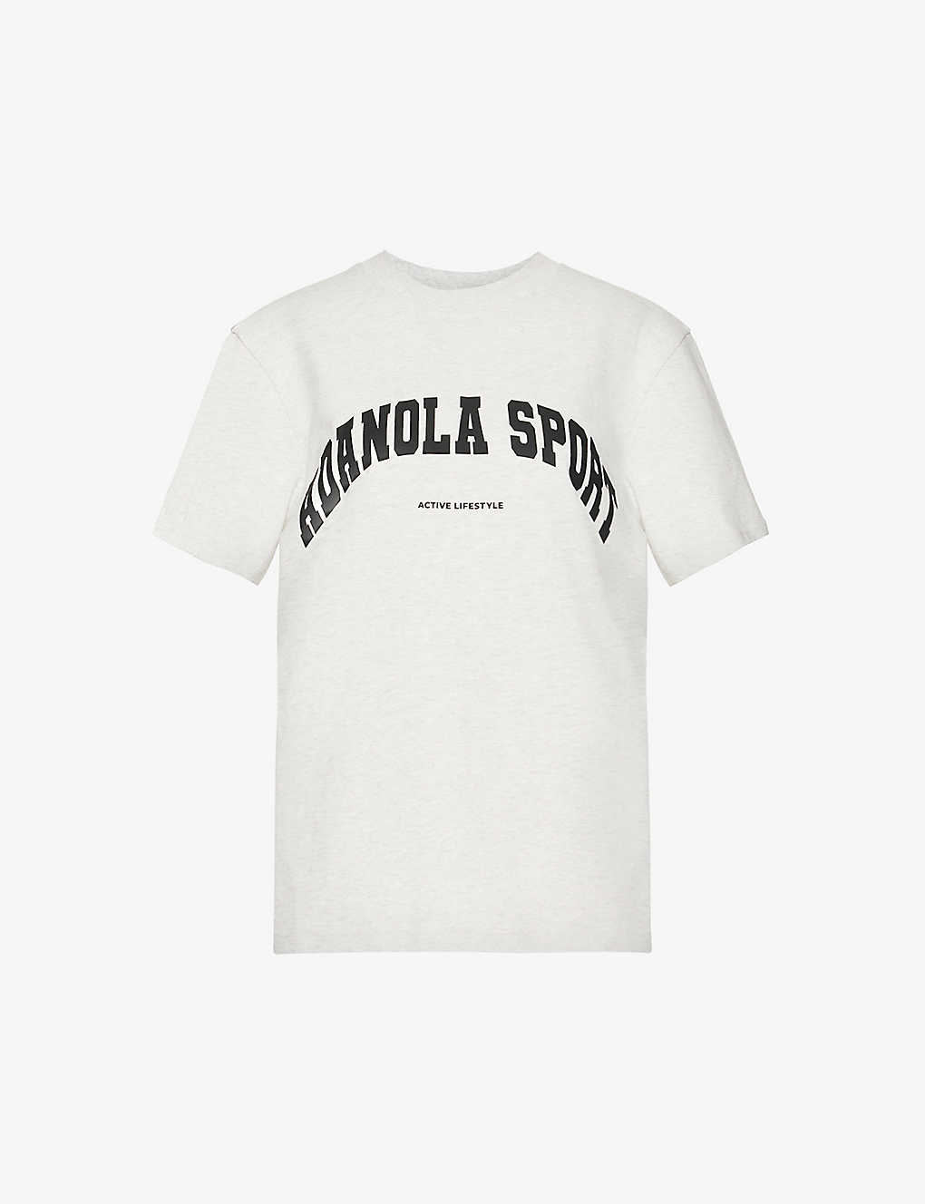 ADANOLA - Core logo-print oversized cotton-jersey T-shirt | Selfridges.com