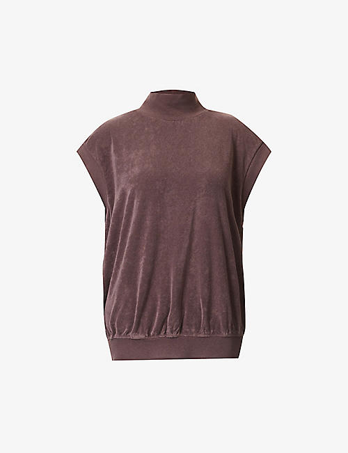 FOG X ESSENTIALS: ESSENTIALS brand-patch bamboo-blend sweatshirt