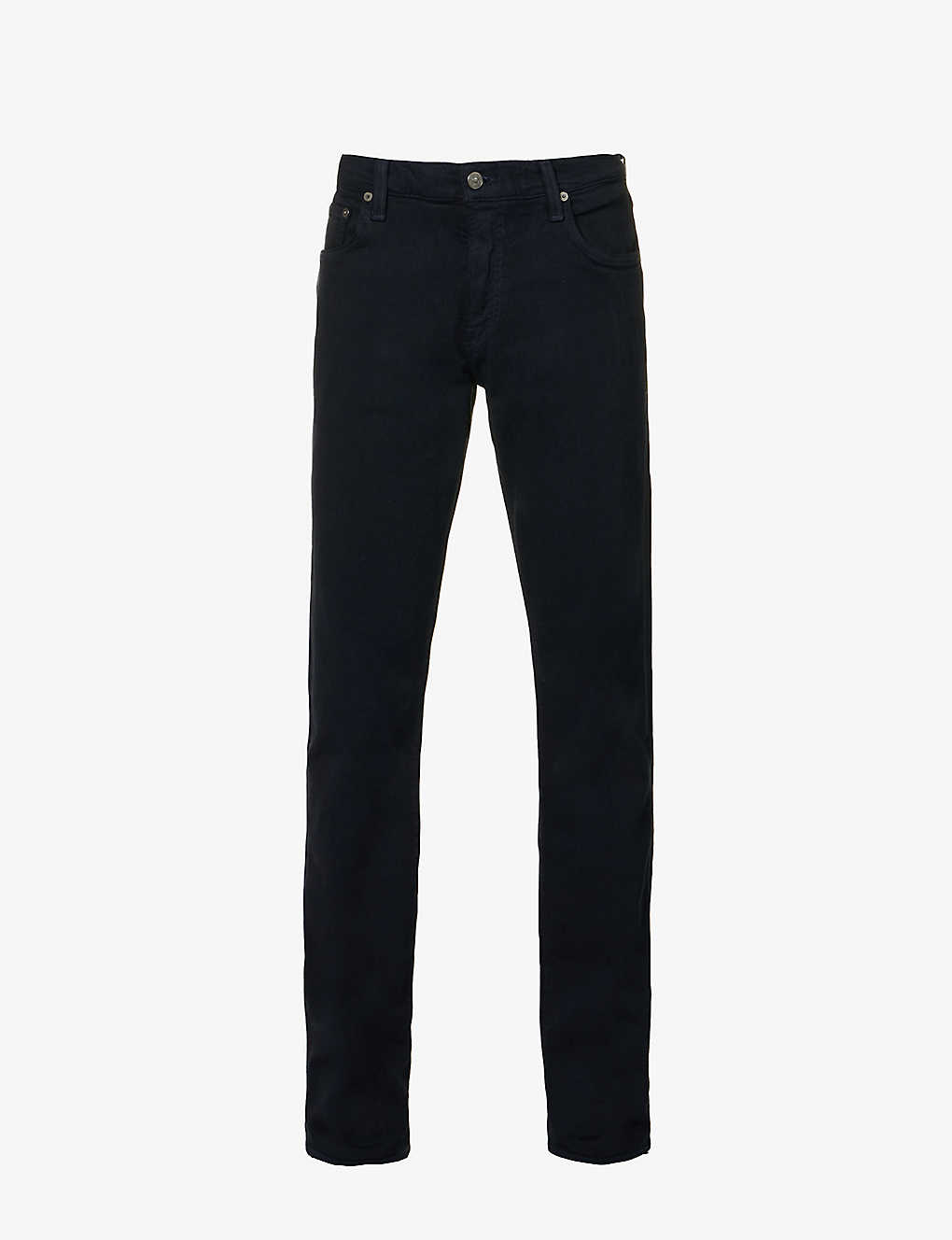 Citizens Of Humanity Mens True Navy Adler Brand-patch Regular-fit Tapered-leg Stretch-woven Trousers