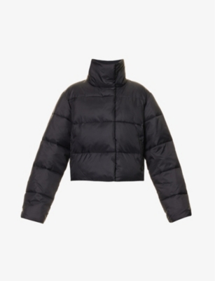 ALO YOGA Cropped Puffer Jacket in Black