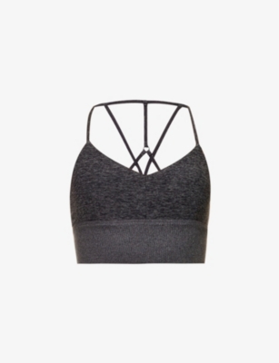 ALO YOGA: Alosoft Lavish V-neck stretch-jersey bra