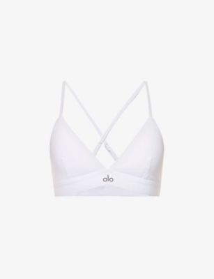 Alo Yoga Peak Cut-out Stretch-woven Top