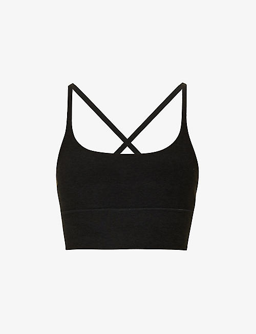 VUORI: Elevation fitted recycled polyester-blend bra