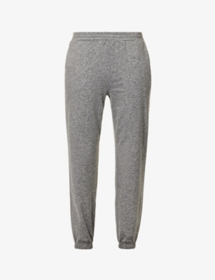 Shop Vuori Women's Heather Grey Boyfriend Drawstring-waist Stretch-woven Jogging Bottoms