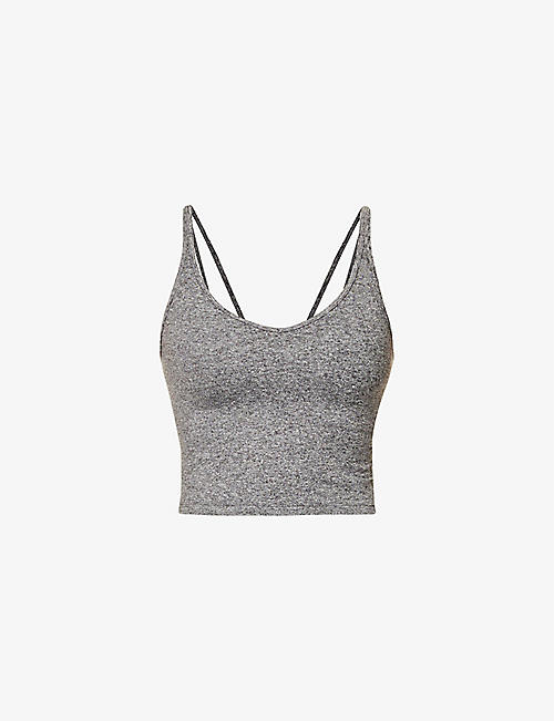 VUORI: Performance fitted recycled polyester-blend top