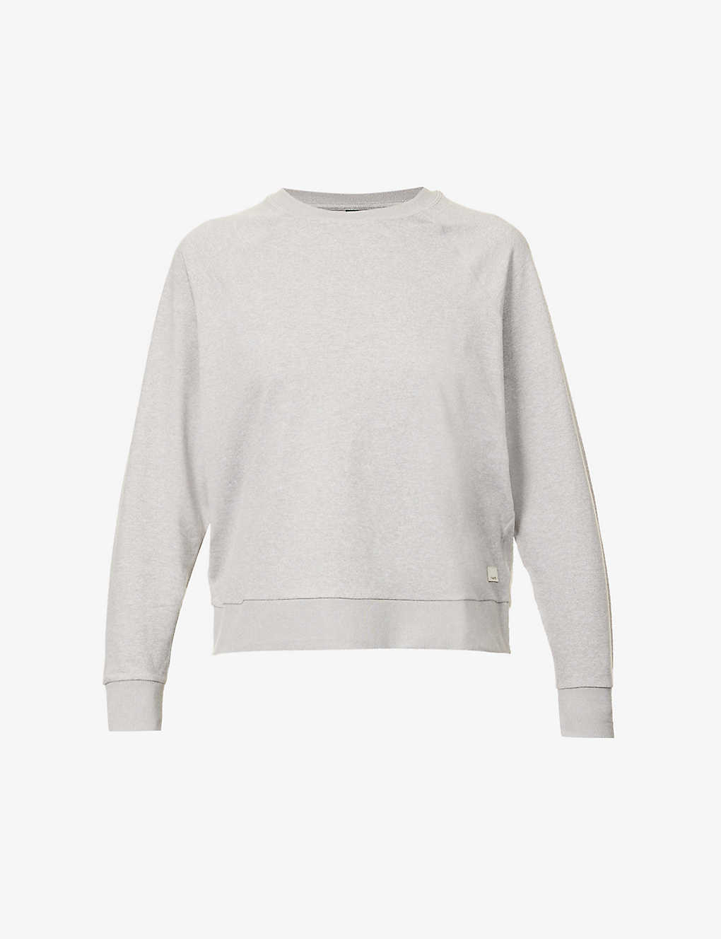 Vuori Womens Pale Heather Grey Halo Relaxed-fit Recycled-polyester-blend Sweatshirt