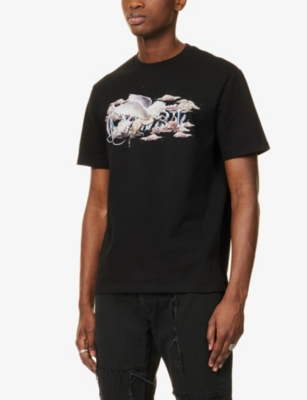 AMIRI Pegasus crewneck cotton-jersey T-shirt