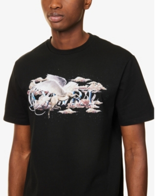 AMIRI Pegasus crewneck cotton-jersey T-shirt