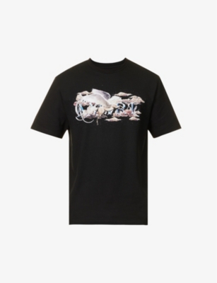 AMIRI Pegasus crewneck cotton-jersey T-shirt