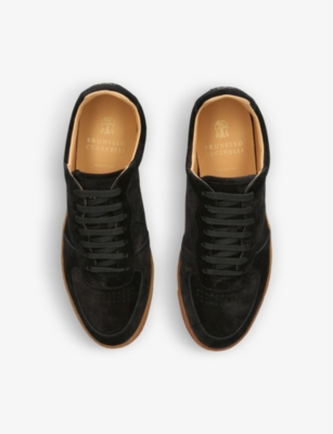 BRUNELLO CUCINELLI Basketball suede low-top trainers