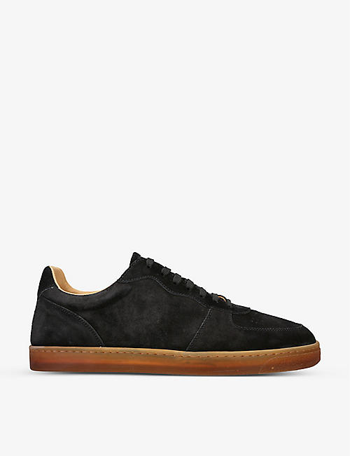 BRUNELLO CUCINELLI: Basketball suede low-top trainers