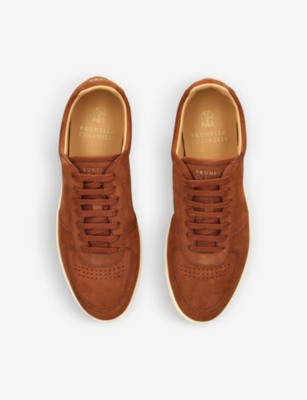 BRUNELLO CUCINELLI Basketball suede low-top trainers