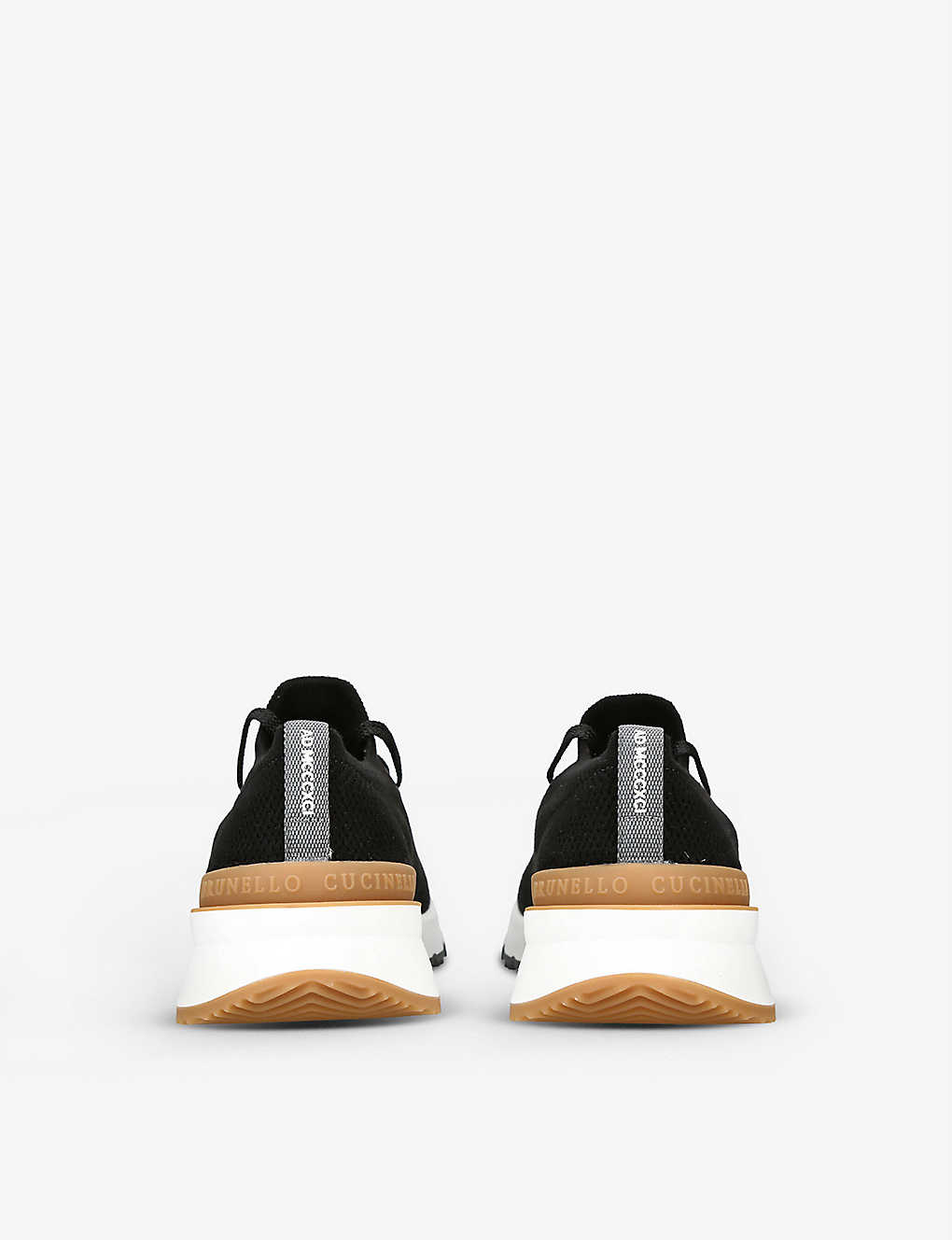 BRUNELLO CUCINELLI Logo-detail low-top cotton-knit trainers